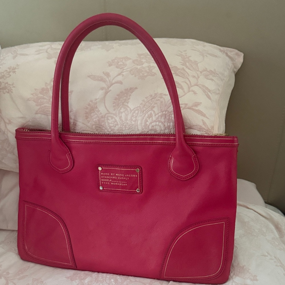 Marc Jacobs Vibrant Pink Tote Bag
